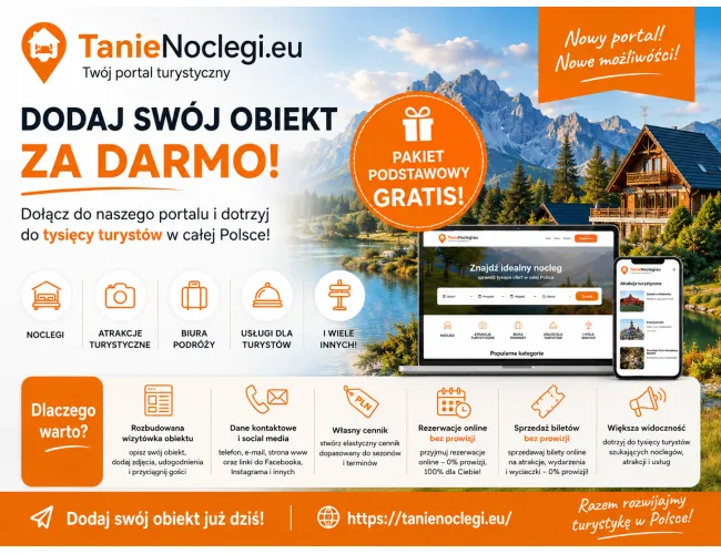 Nowy portal turystyczny Tanienoclegi.eu